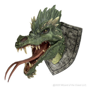 Little Shop of Magic D&D Replicas of the Realms: Green Dragon Trophy Plaque — RPG
