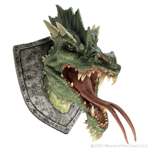 Little Shop of Magic D&D Replicas of the Realms: Green Dragon Trophy Plaque — RPG