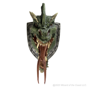 Little Shop of Magic D&D Replicas of the Realms: Green Dragon Trophy Plaque — RPG