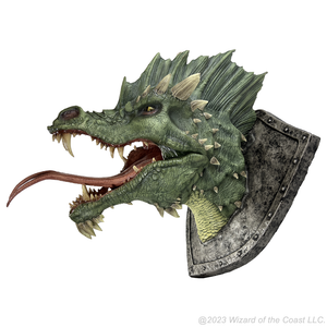 Little Shop of Magic D&D Replicas of the Realms: Green Dragon Trophy Plaque — RPG