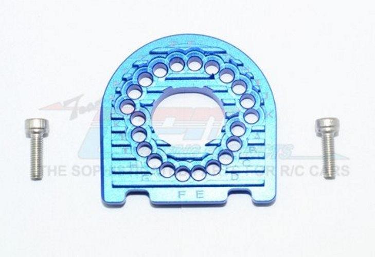 Gpm GT018-B Aluminum Motor Mount Plate Blue W/Heat Sink Fins Traxxas Ford GT4 Tec