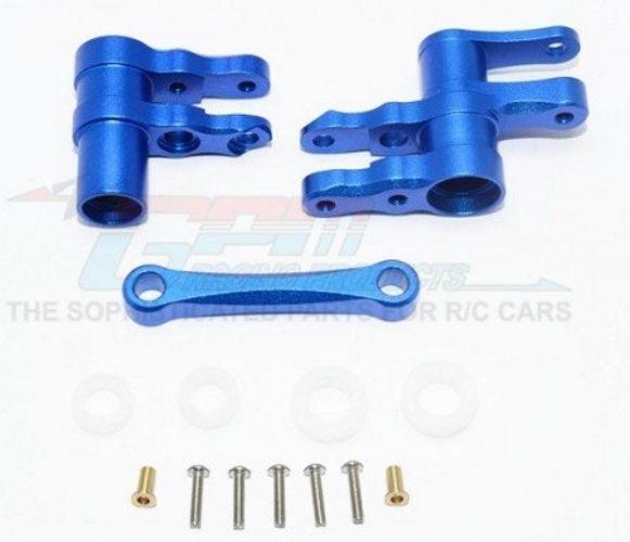 Gpm GT048 Blue Aluminum Steering Assembly (14Pieces Set) Traxxas Gt4 Tec 2.0