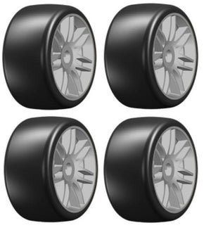 GRP GTK02-S5 GT T02 Slick S5 Medium Mounted Belted Tires (40 1/8 Buggy 17mm)