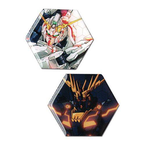 ToyShnip Gundam UC Unicorn Gundam and Banshee Pin Set — Toys & Games