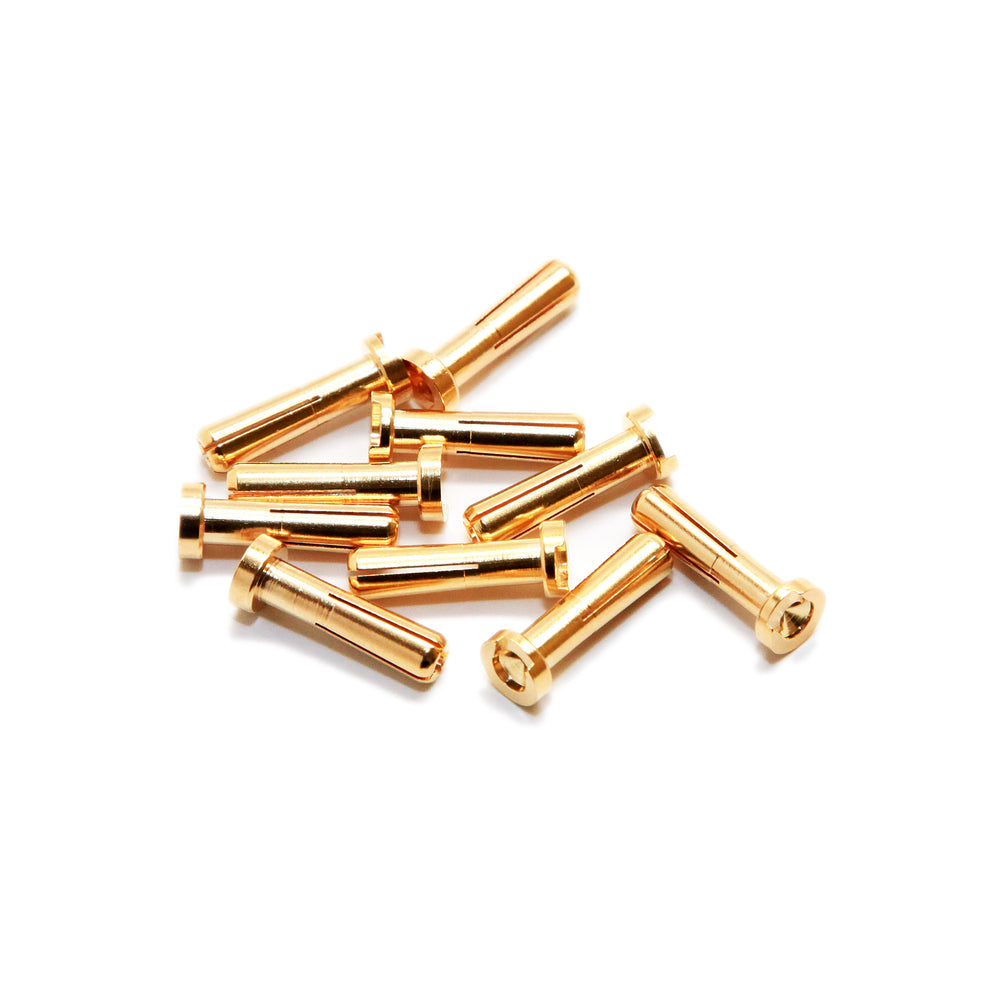 Maclan Racing Maclan MAX CURRENT 4mm Gold Bullet Connectors (10 pcs)