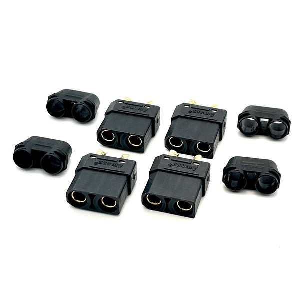 Maclan Racing Maclan XT90 Connectors, Black, 4 Female