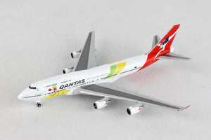 Black Forest® Hobby Supply Co Herpa Wings HE529914 Qantas 747-400 1/500 Spirit Of Australian Team Vh-Oej — 1:500 Commercial