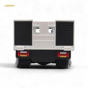 MicroTurbo HINO 300 Flat Bed Transport Truck in Pandem Rocket Bunny White 1:64