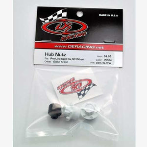 DE Racing Hub Nutz (2) (Proline Slash Front) White