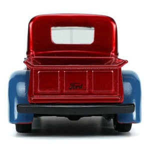 ToyShnip Hollywood Rides 1941 Ford Pickup 1:32 Scale Die-Cast Metal Vehicle with Proto-Suit Spider-Man Figure — Action Figure