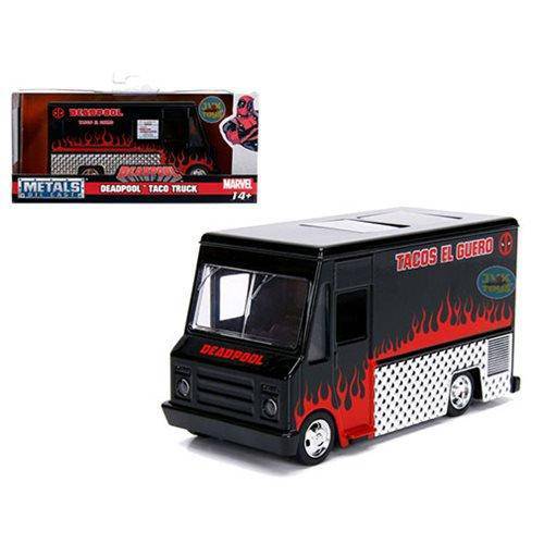 ToyShnip Hollywood Rides Deadpool Black Taco Truck 1:32 Scale Die-Cast Metal Vehicle — Toys & Games