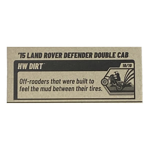 Hot Wheels '15 Land Rover Defender Double Cab - HW Dirt 10/10