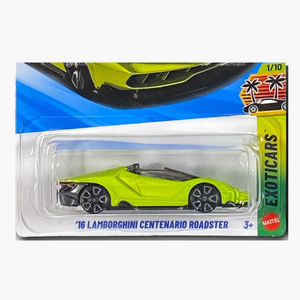 Hot Wheels '16 Lamborghini Centenario Roadster | Exoticars Series 1/10