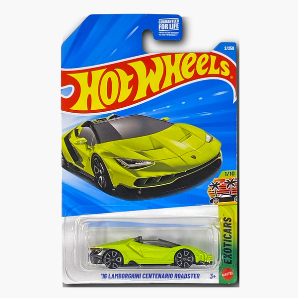 Hot Wheels '16 Lamborghini Centenario Roadster | Exoticars Series 1/10