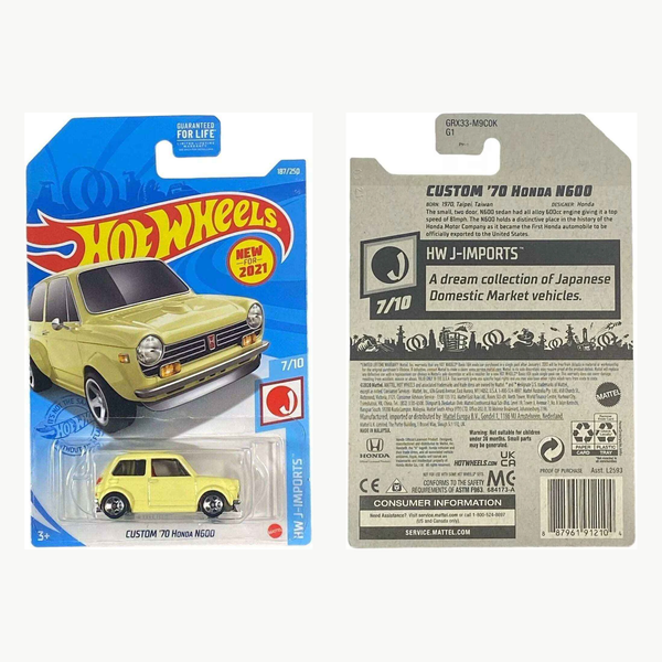 Hot Wheels Custom '70 Honda N600 | J-Imports Series 7/10