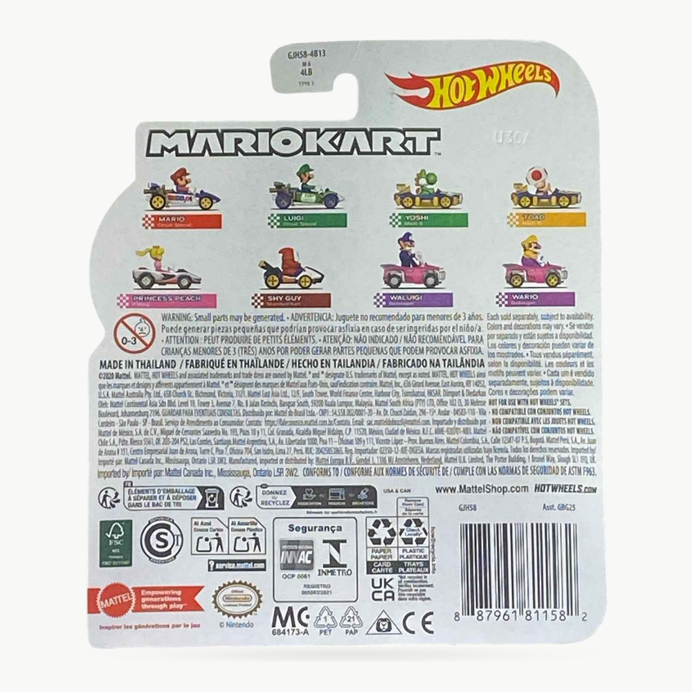 Collectors World Toys Hot Wheels Mario Kart Princess Peach P-Wing