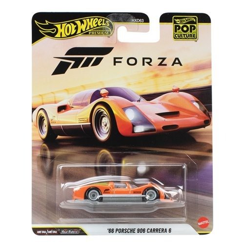 Hot Wheels Pop Culture 2026 - Select Vehicle(s) featuring a detailed diecast model of a classic orange '66 Porsche 906 Carrera 6 in premium packaging, perfect for collectors and enthusiasts. Built for Builders. Driven by Discovery. STEM • RC • Drones • Makers • Adventure.