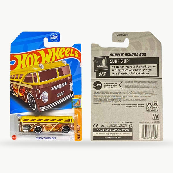 Hot Wheels Surfin' School Bus | Surf's Up Series 1/5