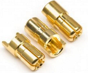 HPI Racing 101952 Male Gold Connectors (6.0mm Dia) (3 Pieces)