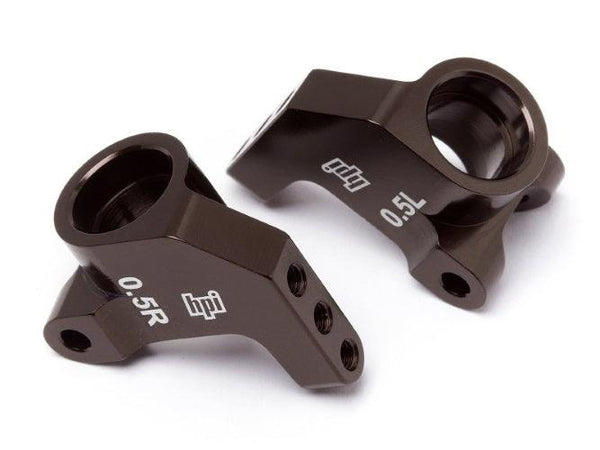 HPI Racing 104898 Aluminum Rear Hub Carrier Set (0.5 Degree/Brown)