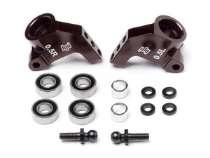 PowerHobby HPI Racing 104898 Aluminum Rear Hub Carrier Set (0.5 Degree/Brown)