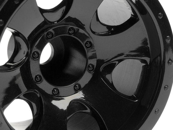 HPI 106724 Warlock 2.2" Wheels Black (2) E-Firestorm 10T Wheely King Savage XS