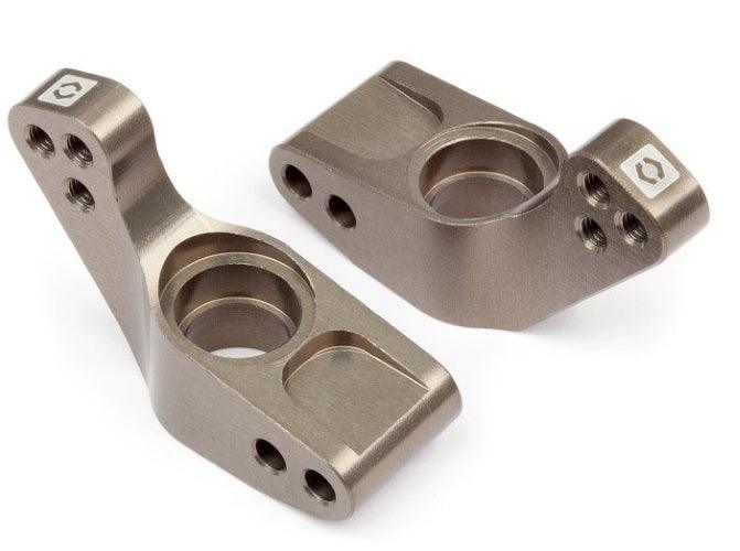 Hpi 108021 Aluminum Rear Hub Carrier Set (Hard Anodized /0 Degree) Bullet WR8