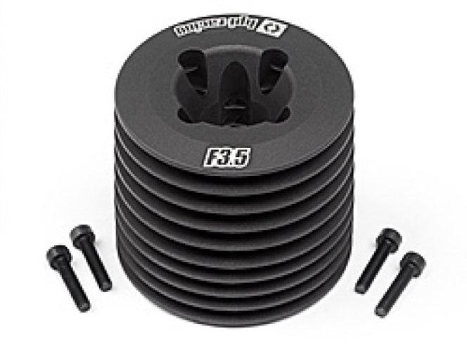 Hpi 111609 Aluminum Heatsink Head Black Nitro Star F3.5 V2 Trophy Buggy