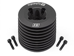 Hpi 111609 Aluminum Heatsink Head Black Nitro Star F3.5 V2 Trophy Buggy