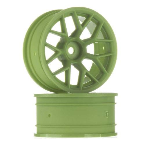 HPI Racing 112811 RTR 6mm Offset 26mm Green Wheel Set (2) E10