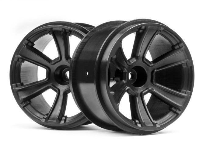 HPI Racing 115327 6-Shot MT Wheel Black (2pieces) Jumpshot MT Jumpshot ST