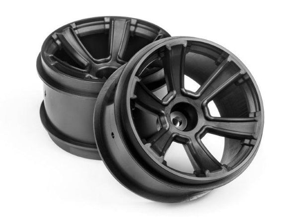 HPI Racing 115327 6-Shot MT Wheel Black (2pieces) Jumpshot MT Jumpshot ST