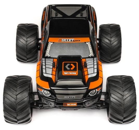 Hpi Racing 115515 Bullet MT Clear Body w/ Nitro/Flux Black Decals