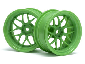 HPI 116532 Tech 7 Wheel Green 52X26X+9MM Offset (2Pieces) RS4 Sport 3