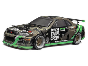 Hpi 120166 Fail Crew Nissan Skyline R34 GT-R Painted Body 150mm Micro RS4