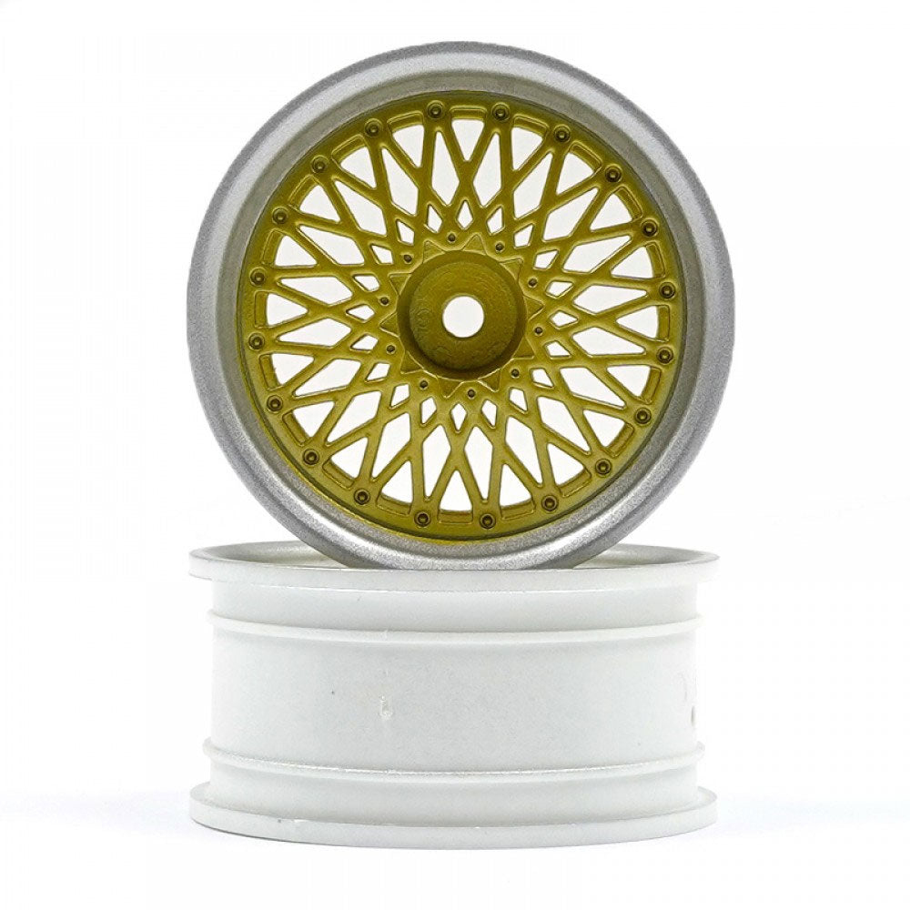 HPI Racing BBS RS Wheels Silver/Gold 26mm (6mm Offset)