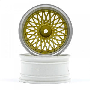 HPI Racing BBS RS Wheels Silver/Gold 26mm (6mm Offset)
