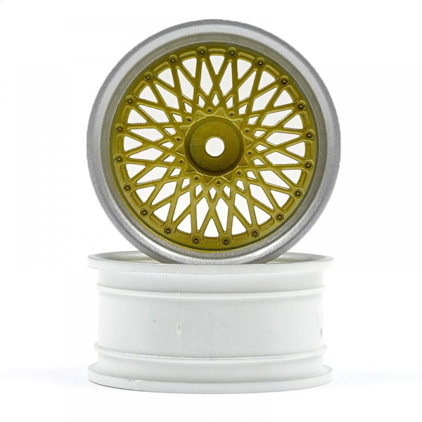 HPI Racing BBS RS Wheels Silver/Gold 26mm (6mm Offset)