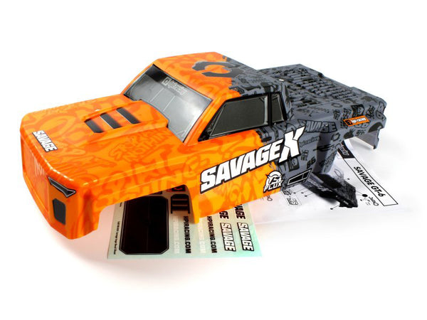 HPI Racing GT-6 Sportcab Painted Truck Body (Orange/Grey)