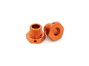 Hpi 160138 17mm Hex Hub Adaptor (Orange/2pcs) SAVAGE X FLUX V2