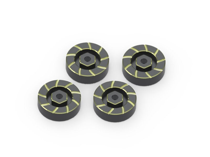 HPI Racing 7mm Hex Hub Weight Set (Brass / 4pcs), for Venture18