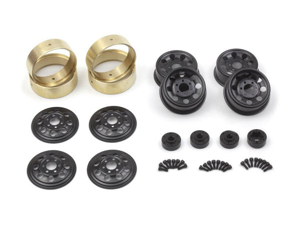 CS-8 Steel Beadlock Wheel 1.2in (Black / 4pcs),