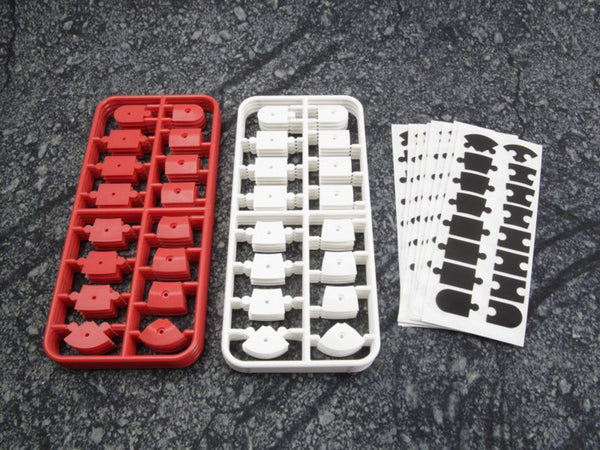 HPI Racing nana-TTR Curb Set - Red and White