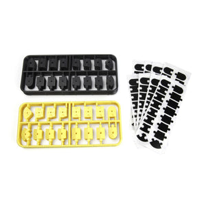 HPI Racing nano-TTR Curb Set - Black and Yellow