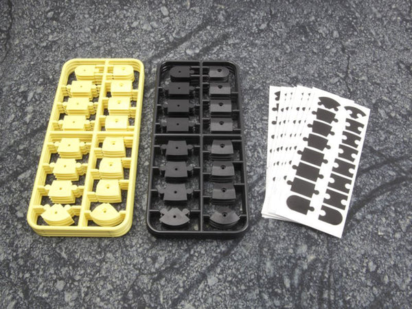 HPI Racing nano-TTR Curb Set - Black and Yellow