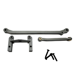 HPI Racing Aluminum Servo Mount & Steering Link Set (Gunmetal)