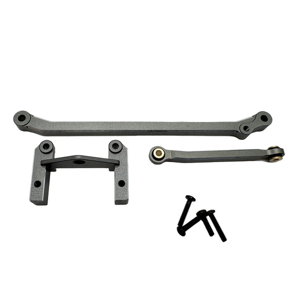 HPI Racing Aluminum Servo Mount & Steering Link Set (Gunmetal)