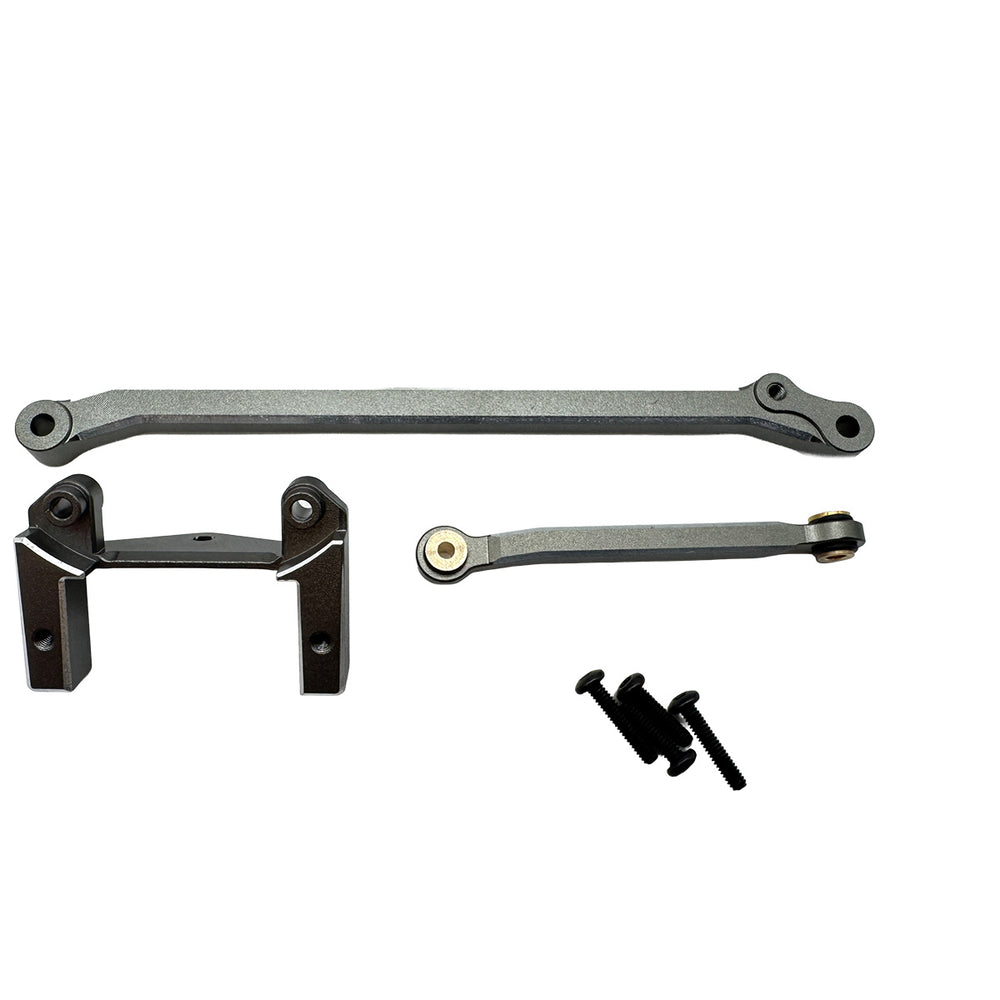 HPI Racing Aluminum Servo Mount & Steering Link Set (Gunmetal)