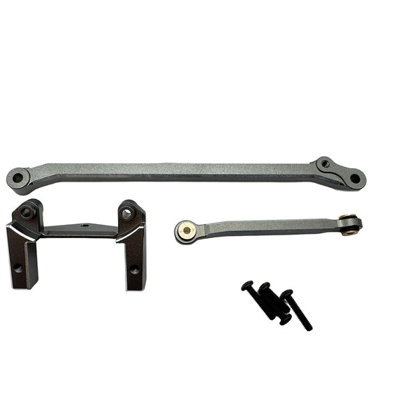 HPI Racing Aluminum Servo Mount & Steering Link Set (Gunmetal)
