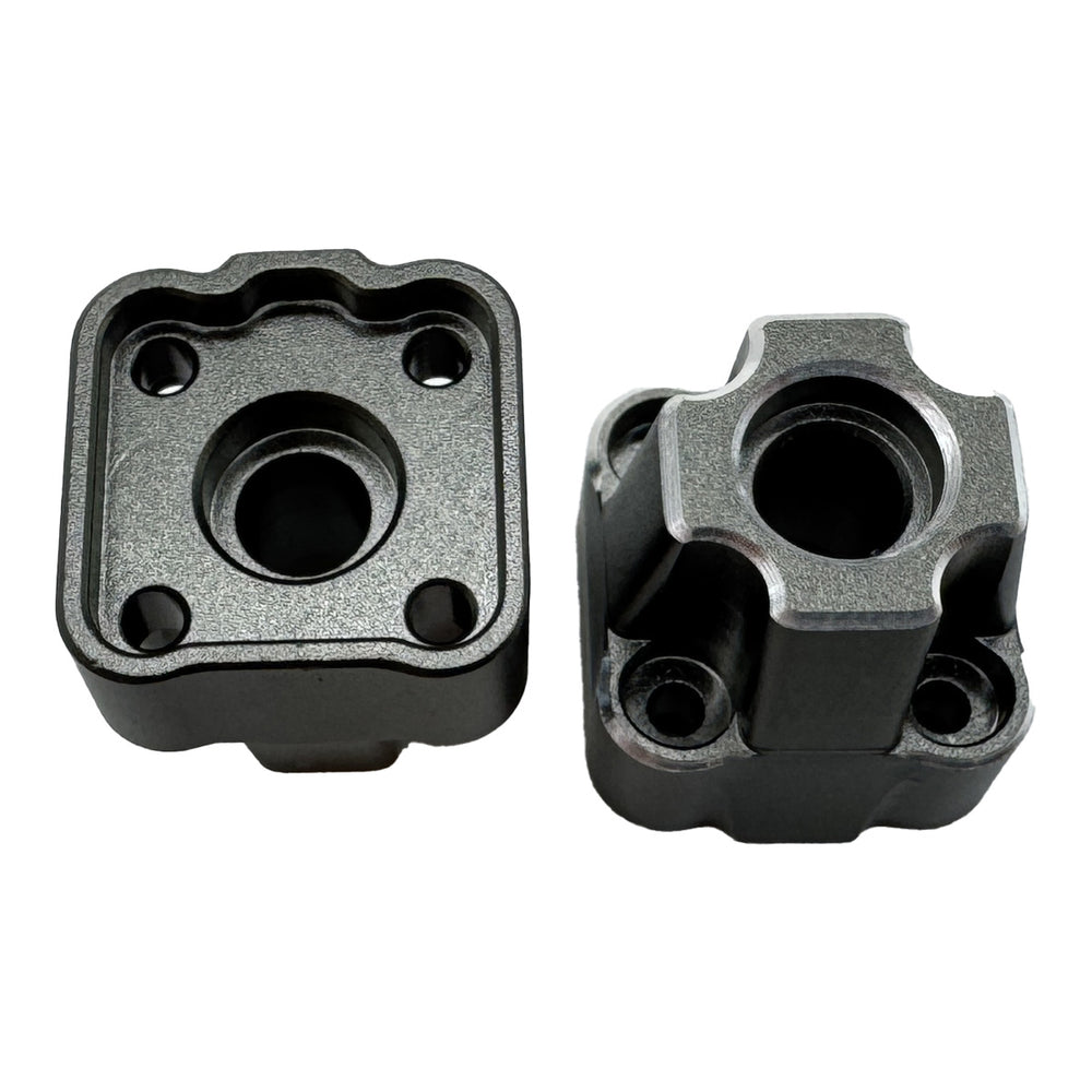 HPI Racing Aluminum Rear Hub Set (Gunmetal/2pcs)